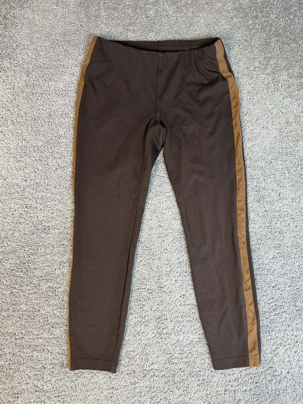 Lauren Ralph Lauren Sweatpants Womens S Brown Ankle Stretch Elastic Waist